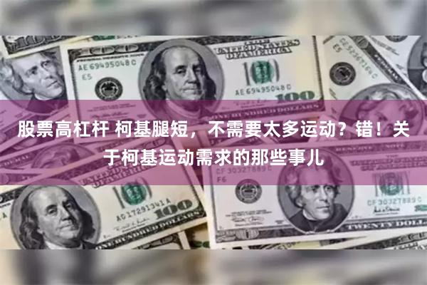 股票高杠杆 柯基腿短，不需要太多运动？错！关于柯基运动需求的那些事儿